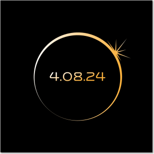 Total Solar Eclipse 2024 Totality 04 08 24 Posters and Art